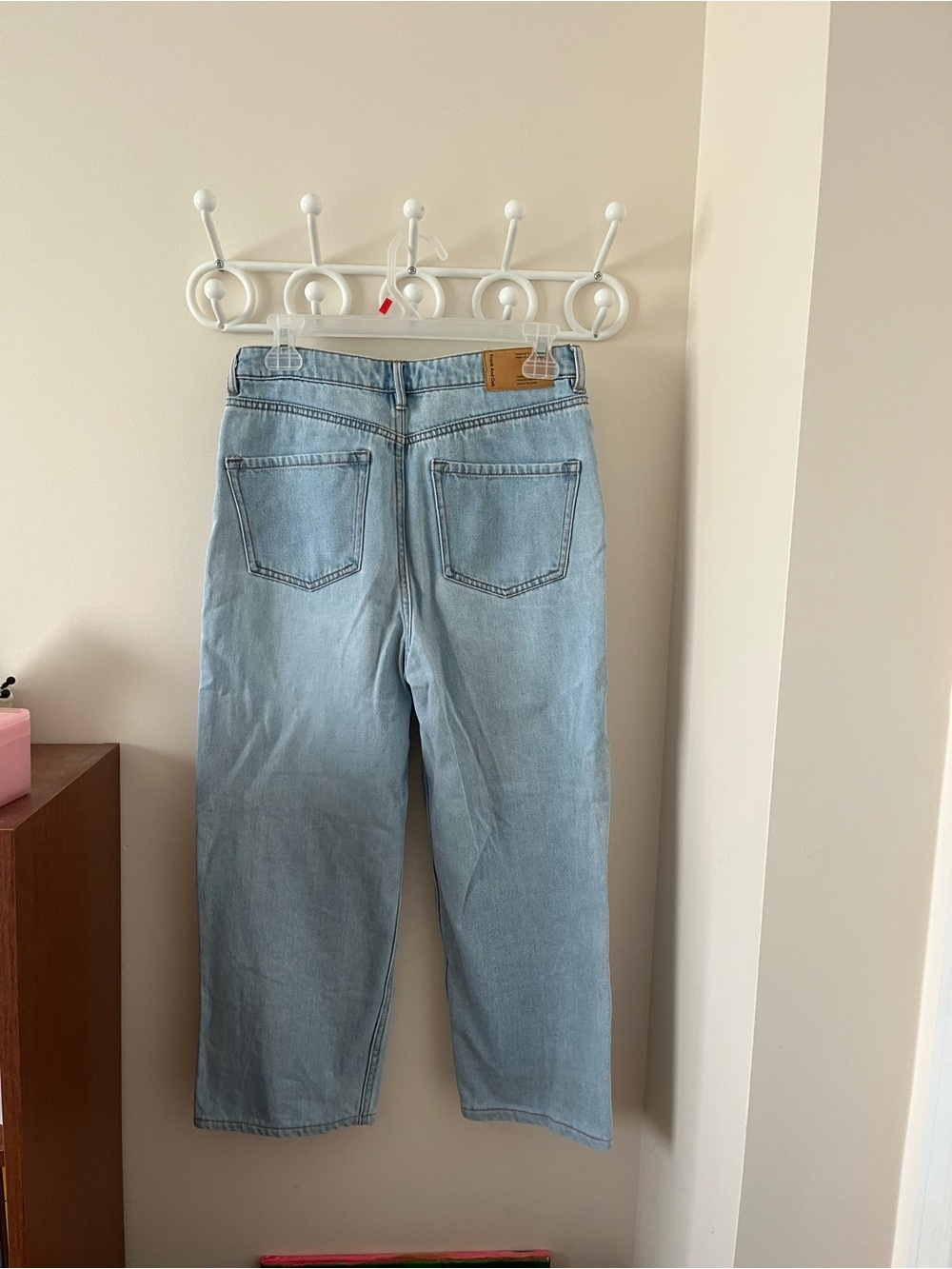 PETITE Frank and Oak Patti Light Blue Straight-Leg Jeans - Picture 3 of 3